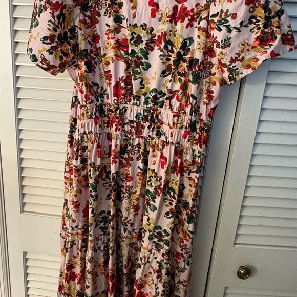 Anthropologie Multicolor Floral Midi Dress - Picture 3 of 4